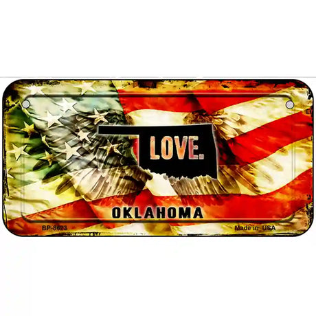 Oregon Love Metal Novelty License Plate 6" x 3" (BP)