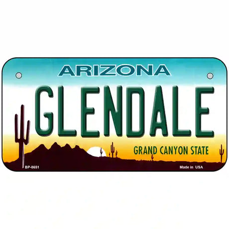 Glendale Arizona Metal Novelty License Plate 6" x 3" (BP)