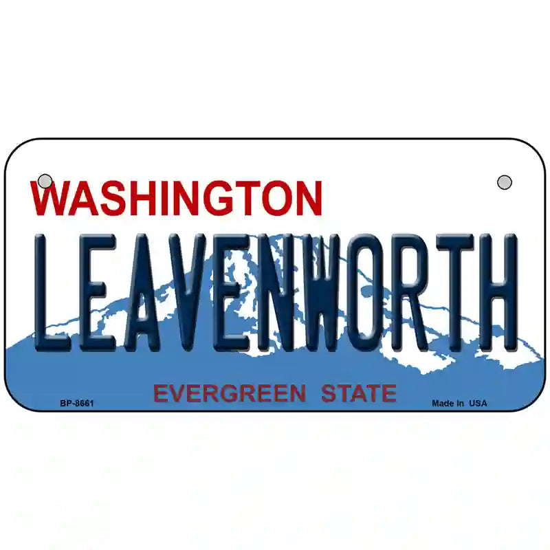 Leavenworth Washington Metal Novelty License Plate