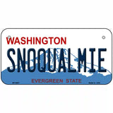 Snoqualmie Washington Metal Novelty License Plate 6" x 3" (BP)