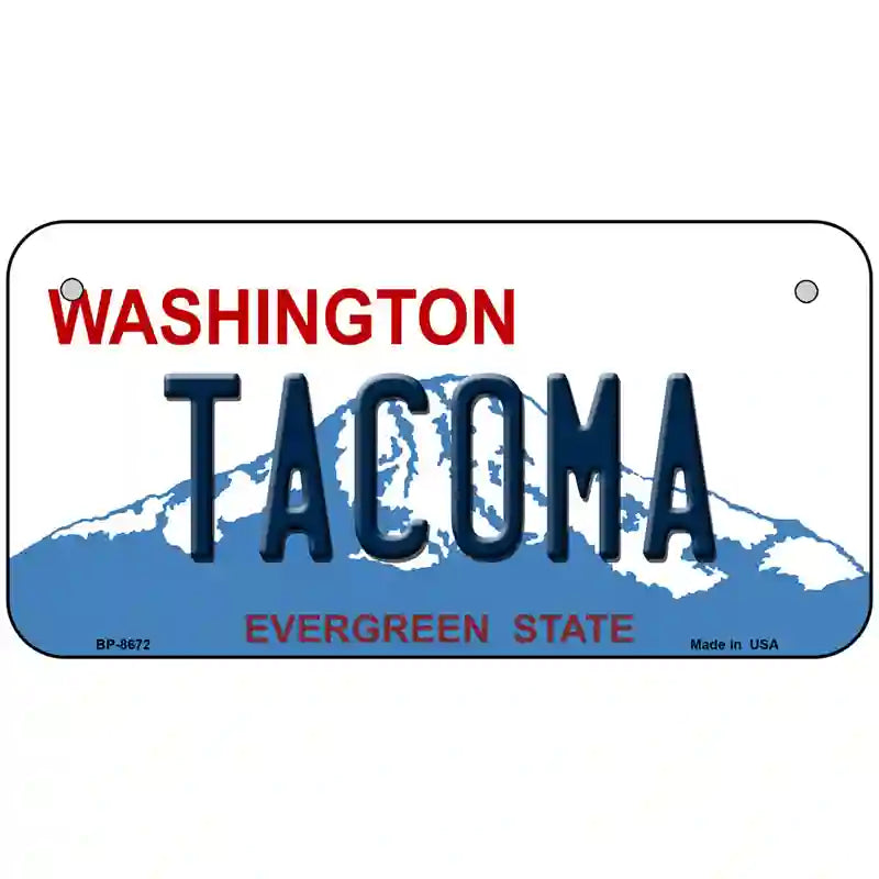 Tacoma Washington Metal Novelty License Plate 6" x 3" (BP)