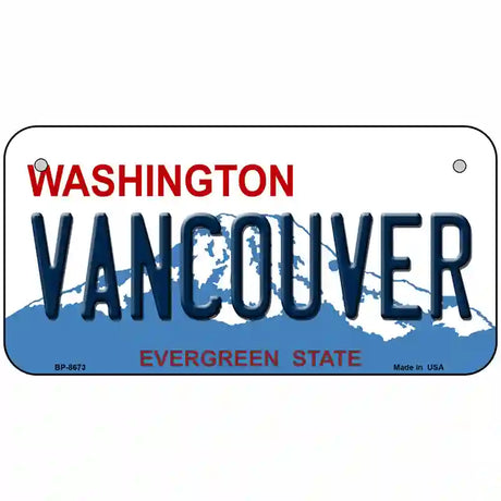 Vancouver Washington Metal Novelty License Plate 6" x 3" (BP)