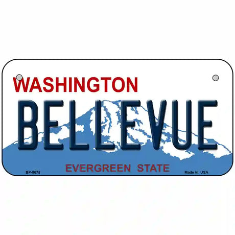 Bellevue Washington Metal Novelty License Plate 6" x 3" (BP)