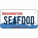 Seafood Washington Metal Novelty License Plate 6" x 3" (BP)