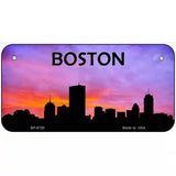 Boston Silhouette Metal Novelty License Plate 6" x 3" (BP)