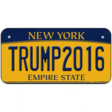 Trump 2016 Metal Novelty License Plate 6" x 3" (BP)