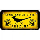 Arizona Grand Canyon With Route 66 Metal Novelty License Plate 6" x 3" (BP)