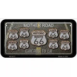 Route 66 Black Top Metal Novelty License Plate 6" x 3" (BP)