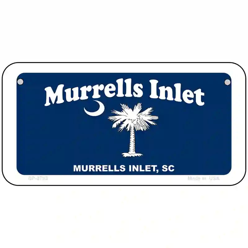 Murrells Inlet Metal Novelty License Plate 6" x 3" (BP)