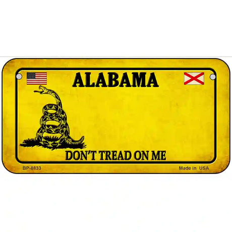 Alabama Dont Tread On Me Metal Novelty License Plate 6" x 3" (BP)