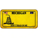 Michigan Dont Tread On Me Metal Novelty License Plate 6" x 3" (BP) / Yes