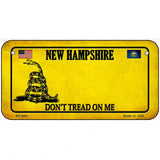 New Hampshire Dont Tread On Me Metal Novelty License Plate 6" x 3" (BP)