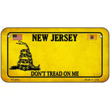 New Jersey Dont Tread On Me Metal Novelty License Plate 6" x 3" (BP) / Yes