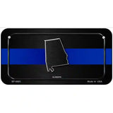 Alabama Thin Blue Line Metal Novelty License Plate 6" x 3" (BP)