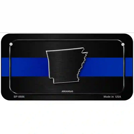 Arkansas Thin Blue Line Metal Novelty License Plate 6" x 3" (BP)