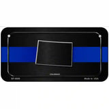 Colorado Thin Blue Line Metal Novelty License Plate 6" x 3" (BP)