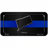 Connecticut Thin Blue Line Metal Novelty License Plate 6" x 3" (BP)