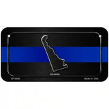 Delaware Thin Blue Line Metal Novelty License Plate 6" x 3" (BP)