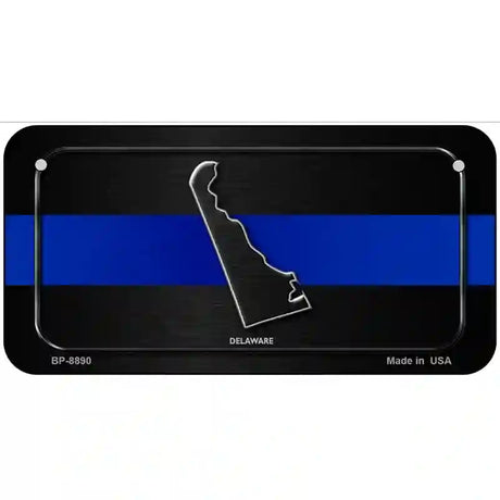 Delaware Thin Blue Line Metal Novelty License Plate 6" x 3" (BP)