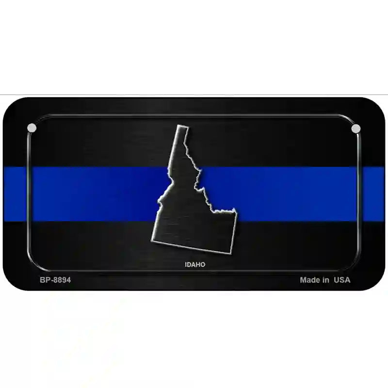 Idaho Thin Blue Line Metal Novelty License Plate 6" x 3" (BP)