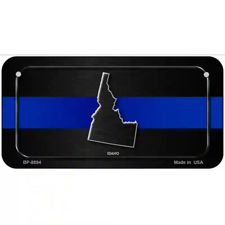 Idaho Thin Blue Line Metal Novelty License Plate 6" x 3" (BP)