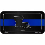 Louisiana Thin Blue Line Metal Novelty License Plate