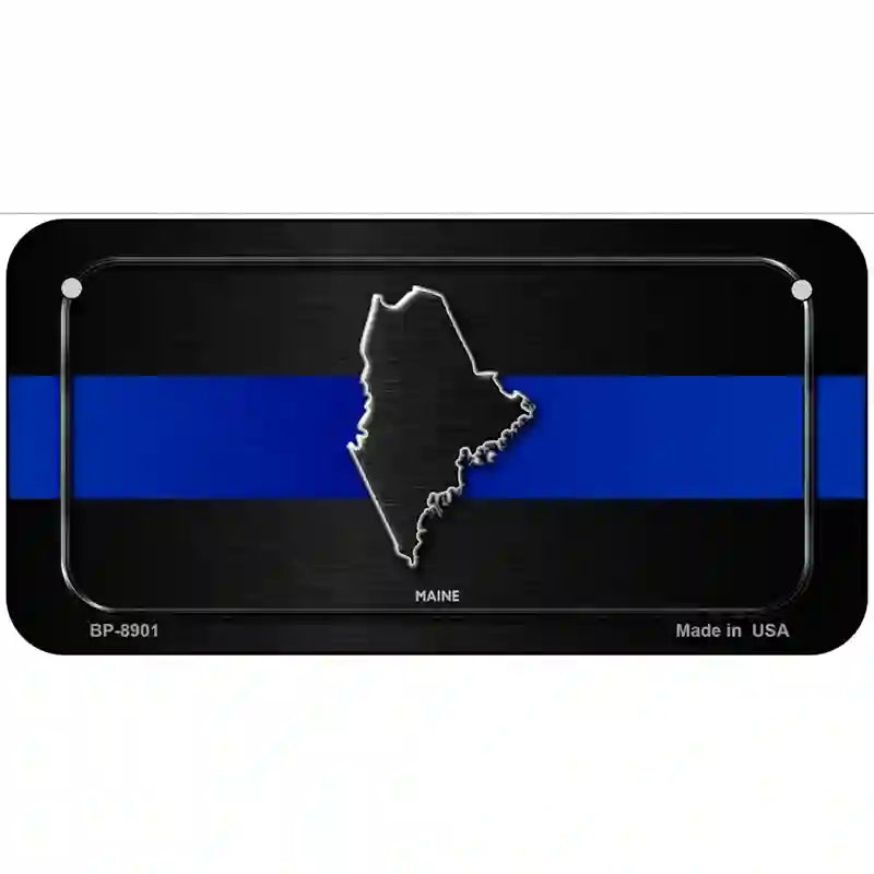 Maine Thin Blue Line Metal Novelty License Plate 6" x 3" (BP)