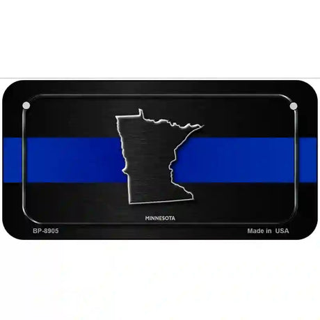 Minnesota Thin Blue Line Metal Novelty License Plate 6" x 3" (BP)