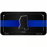 Mississippi Thin Blue Line Metal Novelty License Plate