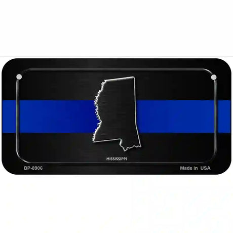 Mississippi Thin Blue Line Metal Novelty License Plate