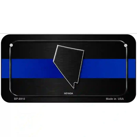 Nevada Thin Blue Line Metal Novelty License Plate 6" x 3" (BP)