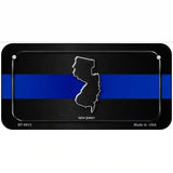 New Jersey Thin Blue Line Metal Novelty License Plate 6" x 3" (BP)