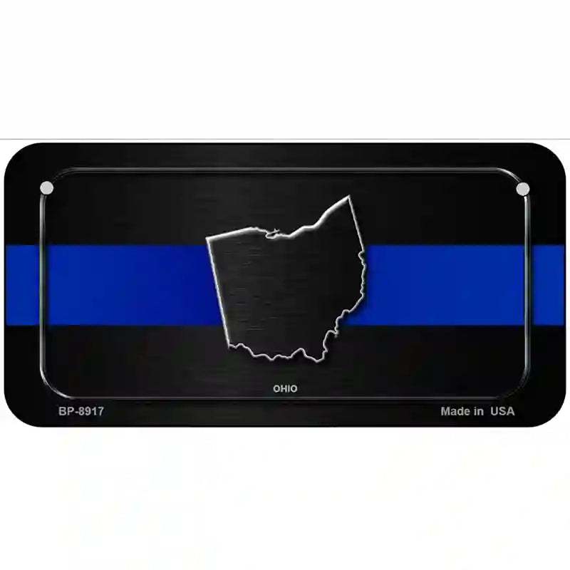 Ohio Thin Blue Line Metal Novelty License Plate