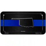 Oklahoma Thin Blue Line Metal Novelty License Plate 6" x 3" (BP)