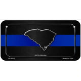 South Carolina Thin Blue Line Metal Novelty License Plate 6" x 3" (BP)