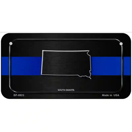 South Dakota Thin Blue Line Metal Novelty License Plate 6" x 3" (BP)