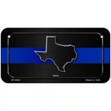 Texas Thin Blue Line Metal Novelty License Plate 6" x 3" (BP)