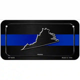 Virginia Thin Blue Line Metal Novelty License Plate 6" x 3" (BP)