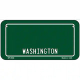 Washington Green Metal Novelty License Plate 6" x 3" (BP) / Yes