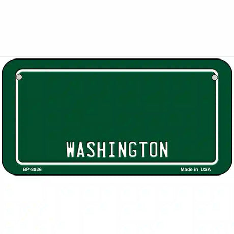 Washington Green Metal Novelty License Plate 6" x 3" (BP) / Yes