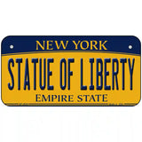 Statue of Liberty New York Metal Novelty License Plate 6" x 3" (BP)