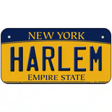 Harlem New York Metal Novelty License Plate 6" x 3" (BP)