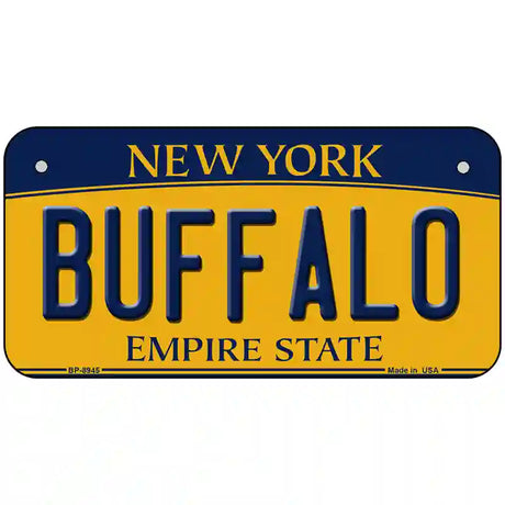 Buffalo New York Metal Novelty License Plate 6" x 3" (BP)