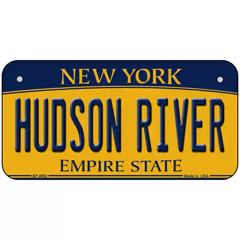 Hudson River New York Metal Novelty License Plate