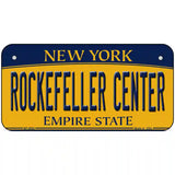 Rockefeller Center New York Metal Novelty License Plate