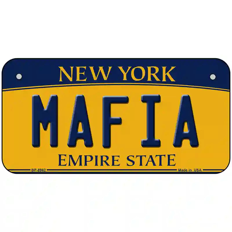 Mafia New York Metal Novelty License Plate