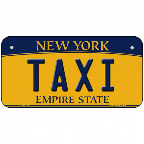 Taxi New York Metal Novelty License Plate 6" x 3" (BP)