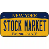 Stock Market New York Metal Novelty License Plate 6" x 3" (BP)