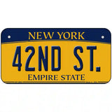 42nd St New York Metal Novelty License Plate 6" x 3" (BP)