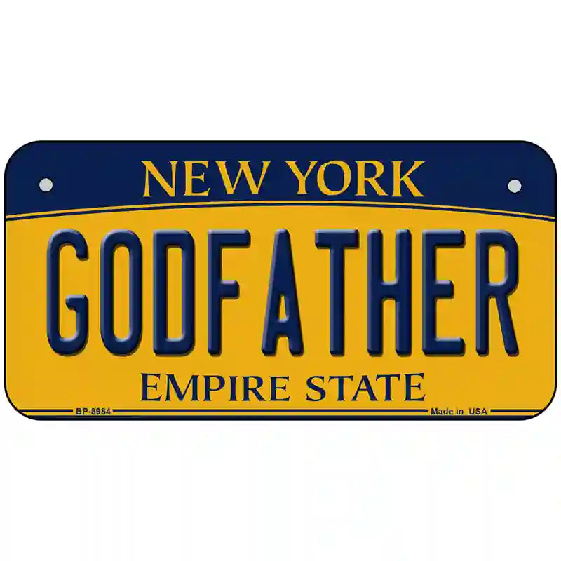 Godfather New York Metal Novelty License Plate